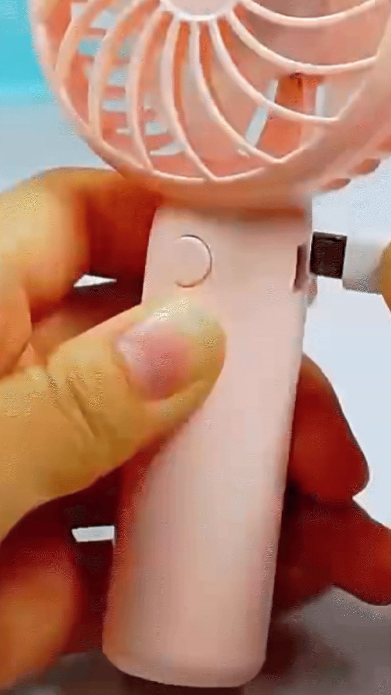 Mini přenosný ruční ventilátor - USB dobíjecí a tichý společník chlazení