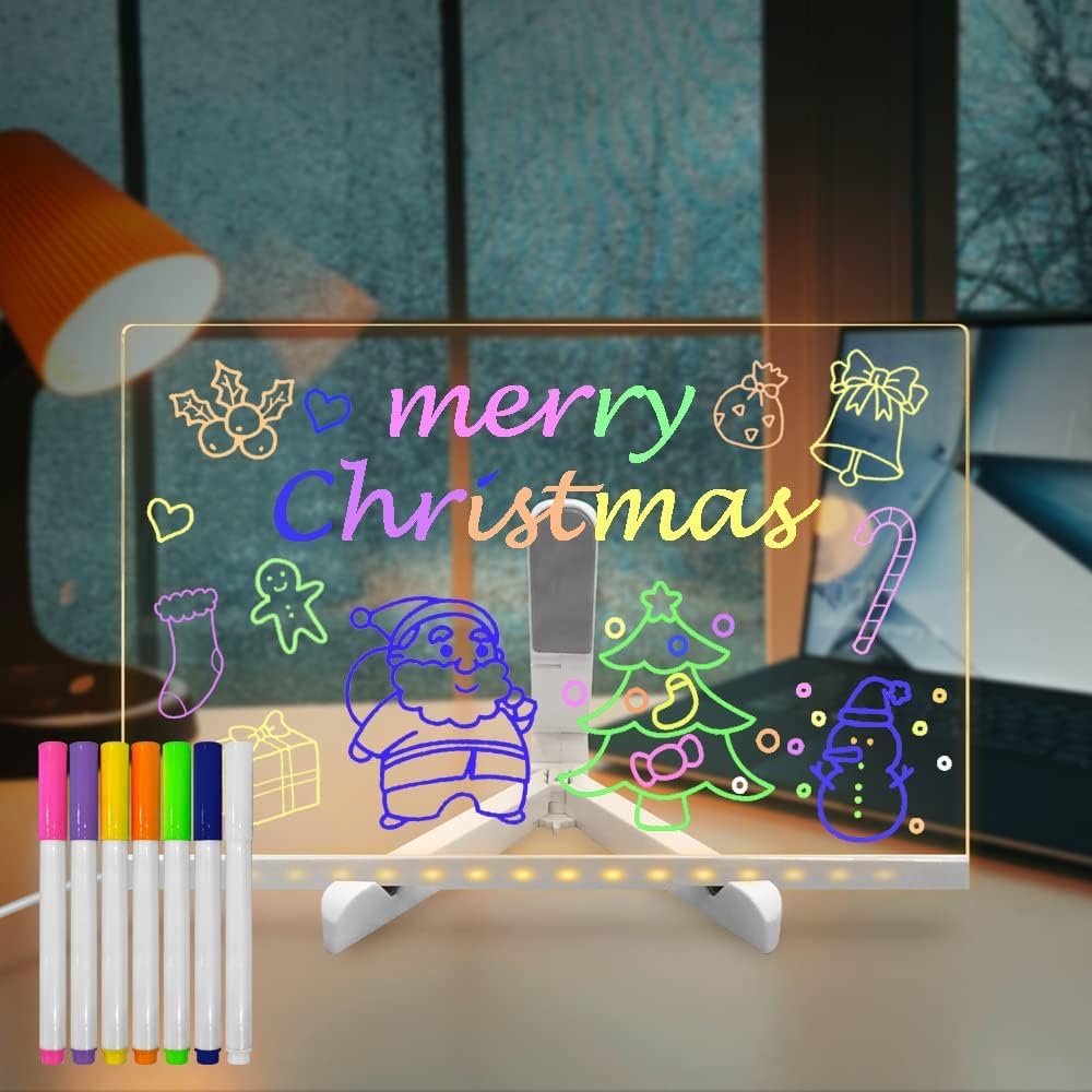 đïž Tee-se-itse LED-akryylinen viestitaulun yövalo â hauska, luova ja muokattavissa!