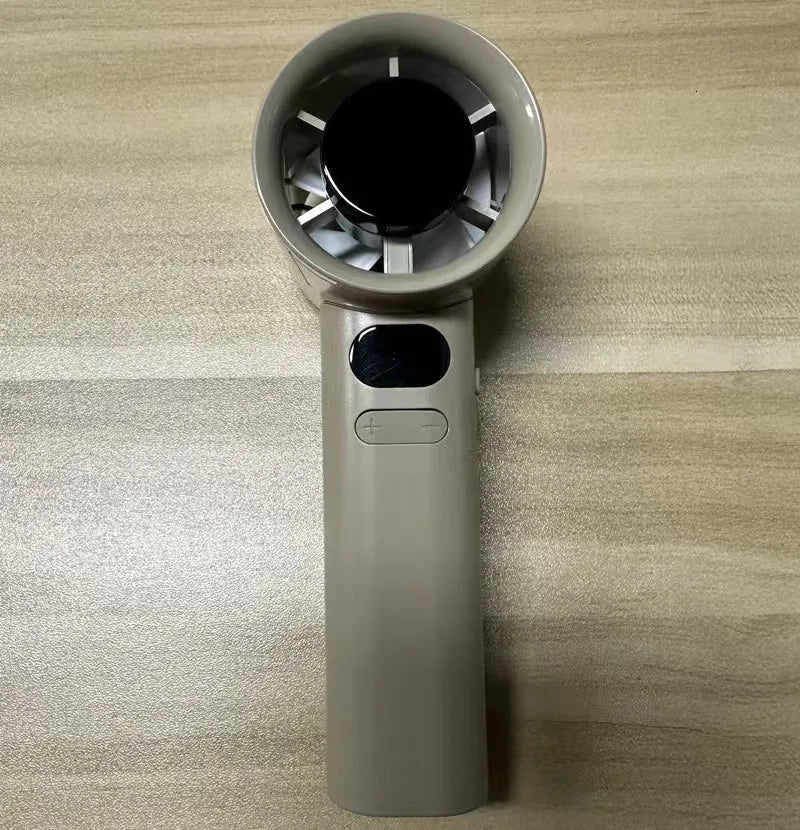 🚀 Fan Mini Bladeless Mini Luas-USB Rechargeable, Ultra-Quiet, Dlúth