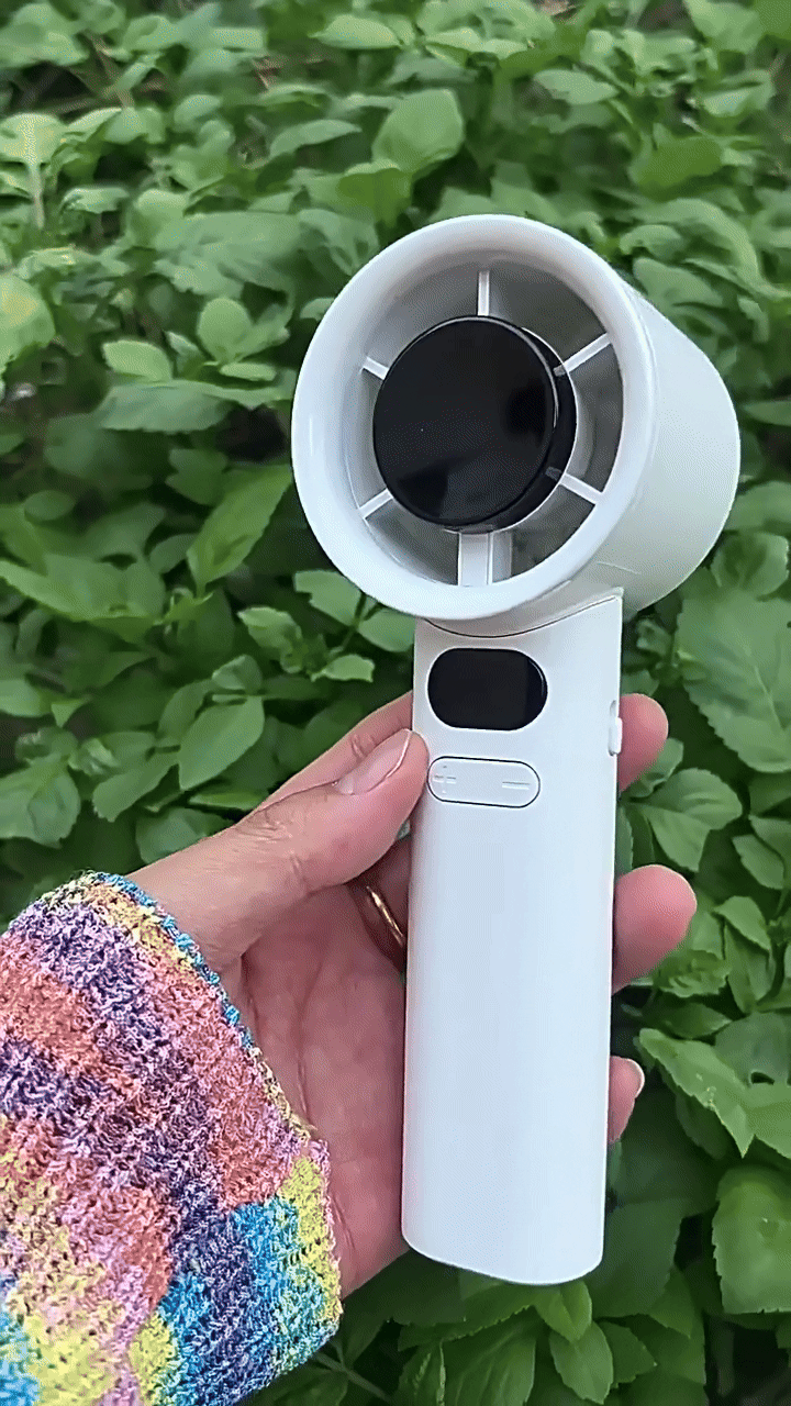 🚀 Fan Mini Bladeless Mini Luas-USB Rechargeable, Ultra-Quiet, Dlúth