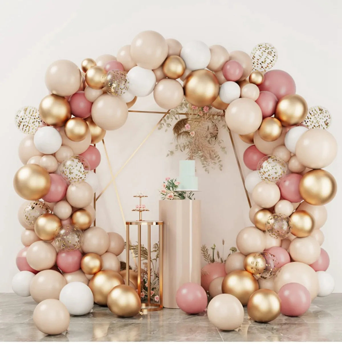 Balloon Garland Arch Kit - Narozeninová párty dekorace pro dívky, miminko, svatební a událost.