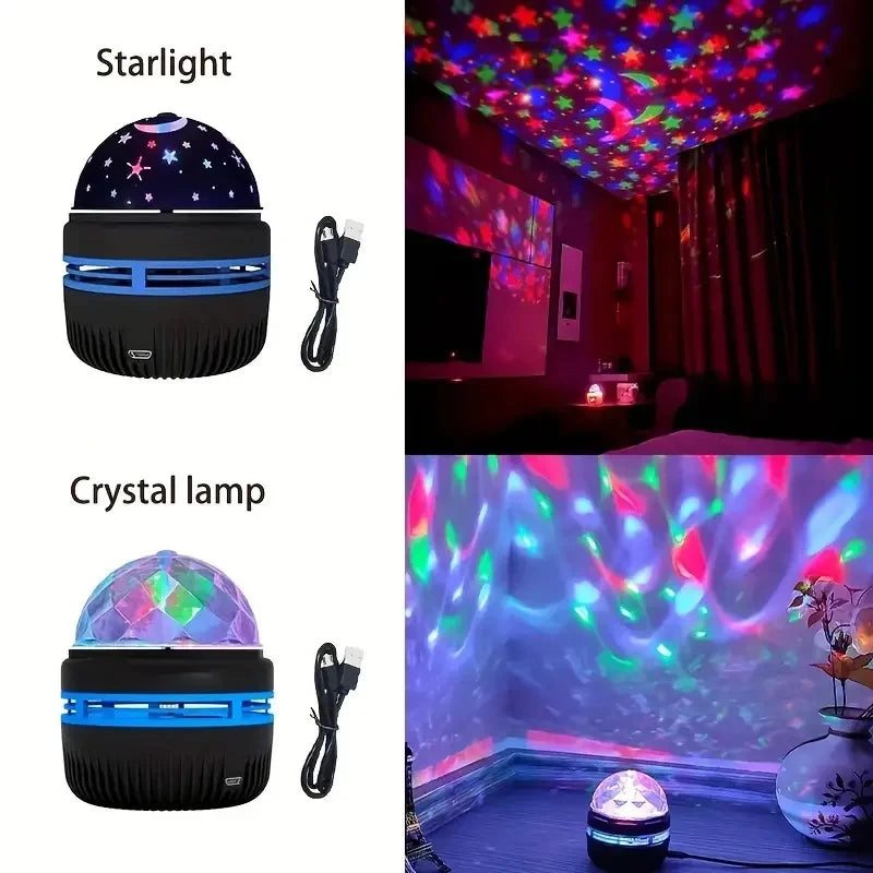 🌌 מקרן אור LED רב-אפקטי - האירו את היקום שלכם
