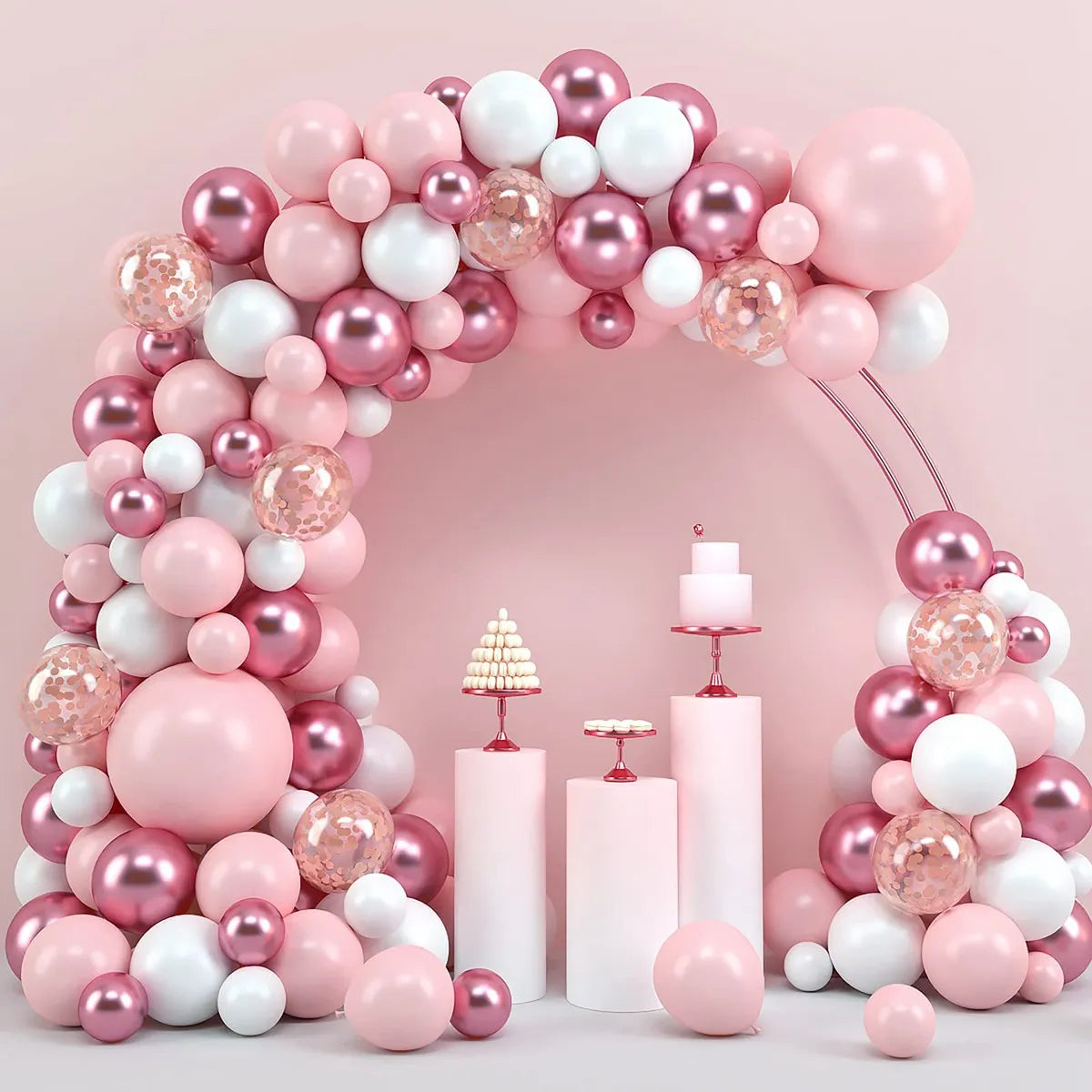 Balloon Garland Arch Kit - Narozeninová párty dekorace pro dívky, miminko, svatební a událost.