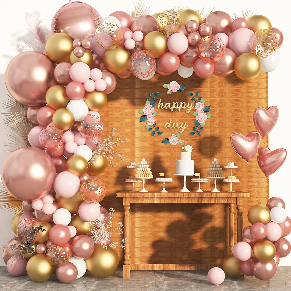 Balloon Garland Arch Kit - Narozeninová párty dekorace pro dívky, miminko, svatební a událost.