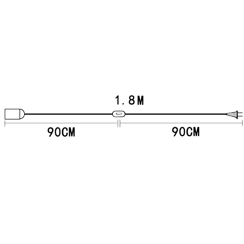 Soicéad lampa plug-in E27 le lasc & corda 1.8m