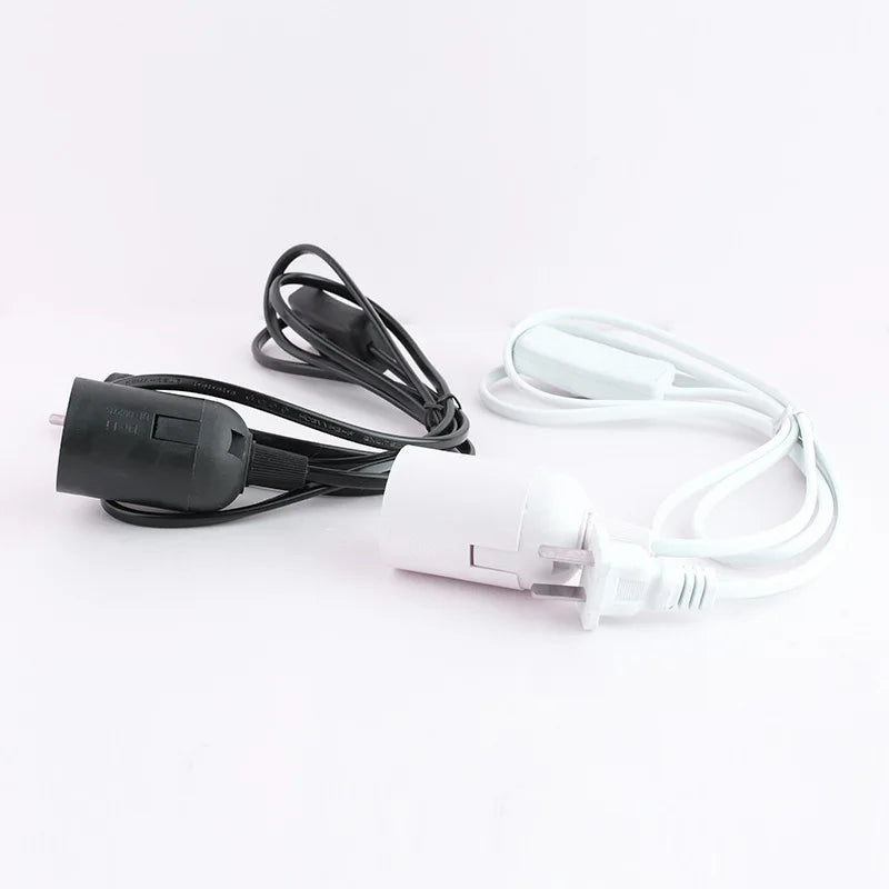 Soicéad lampa plug-in E27 le lasc & corda 1.8m