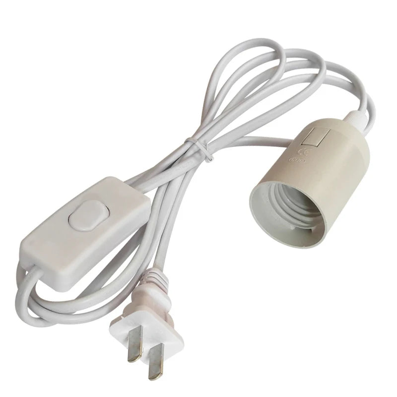 Soicéad lampa plug-in E27 le lasc & corda 1.8m