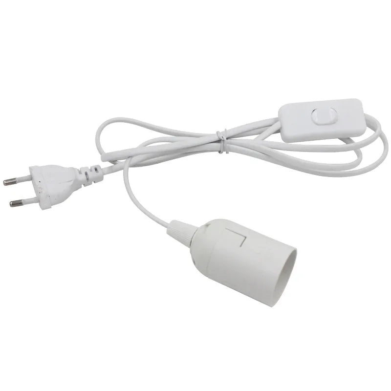 Soicéad lampa plug-in E27 le lasc & corda 1.8m