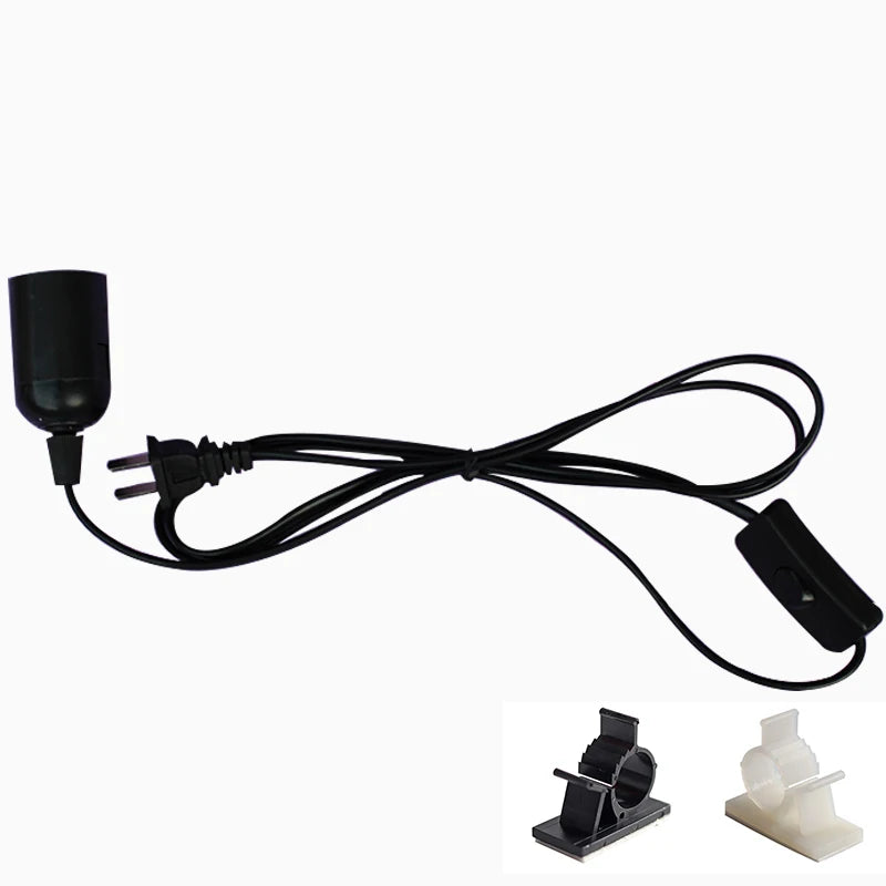 Soicéad lampa plug-in E27 le lasc & corda 1.8m