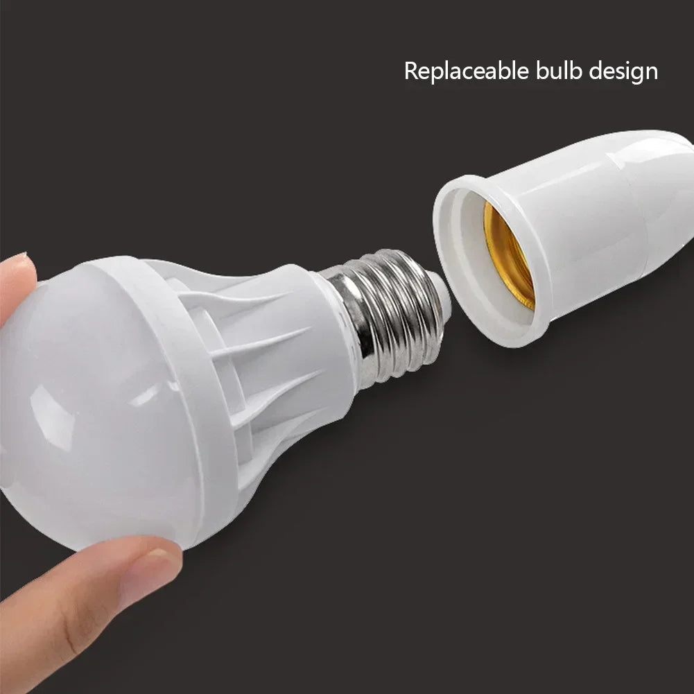 E27 Plug-in LED svetlo LED s prepínačom-360 ° držiak na rotujúcu žiarovku pre použitie na stene a výstupe | EÚ/US Plug