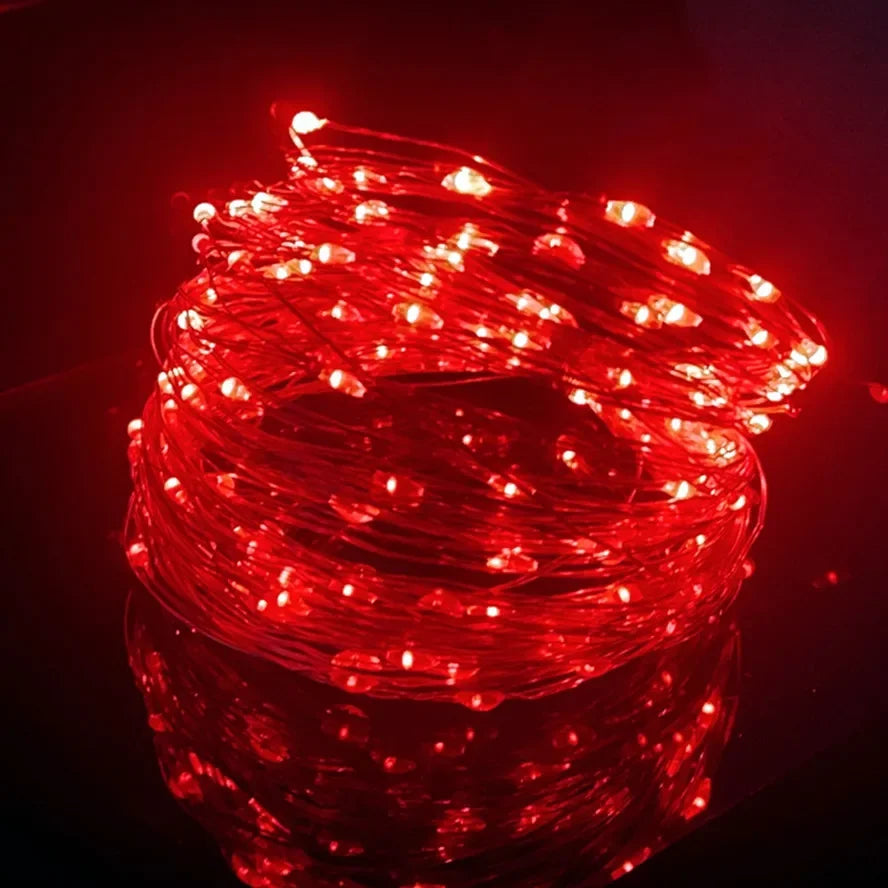 Lunvail ™ USB LED LED Fairy String Lights - 8 أوضاع | ديكور داخلي وخارجي | ألوان وأطوال متعددة