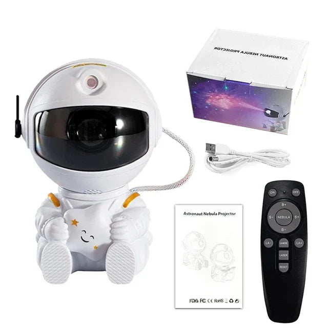 🌌 <tc>Lunvail</tc>™ 宇宙飛行士ギャラクシースタープロジェクター – 子供と大人のための宇宙をテーマにしたナイトライト