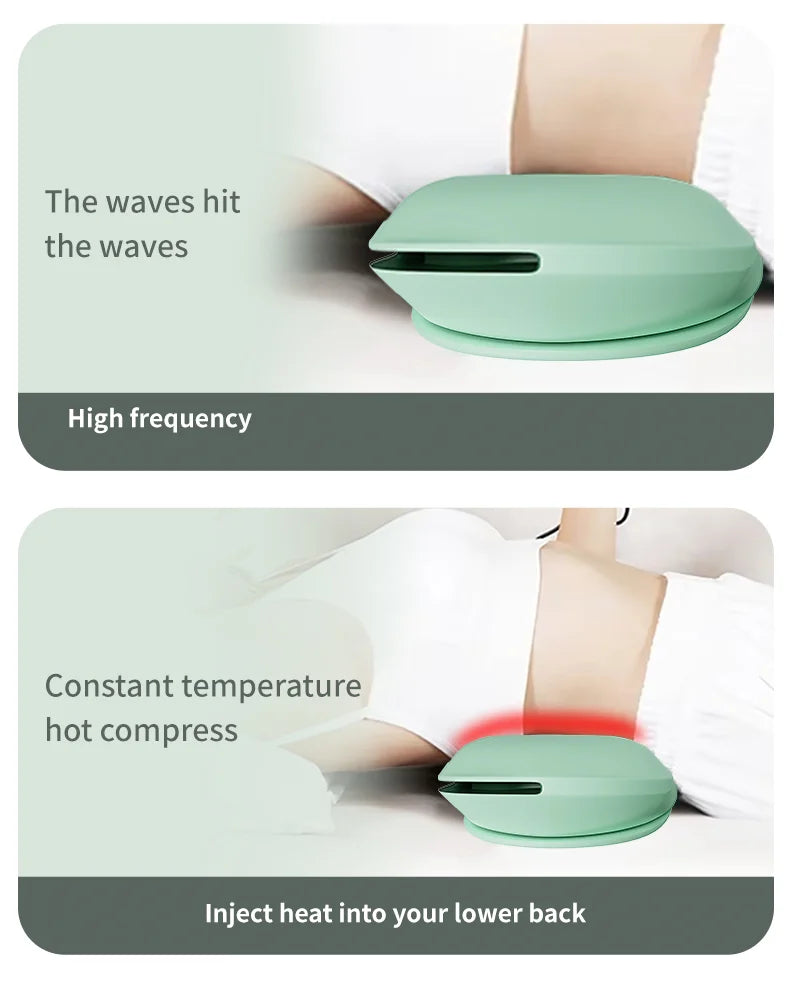 <tc>Lunvail</tc>™ FlexiBack 3-in-1 腰部マッサージャー – 温感、エアサポート、優しい振動機能を備えたスマートな背中枕