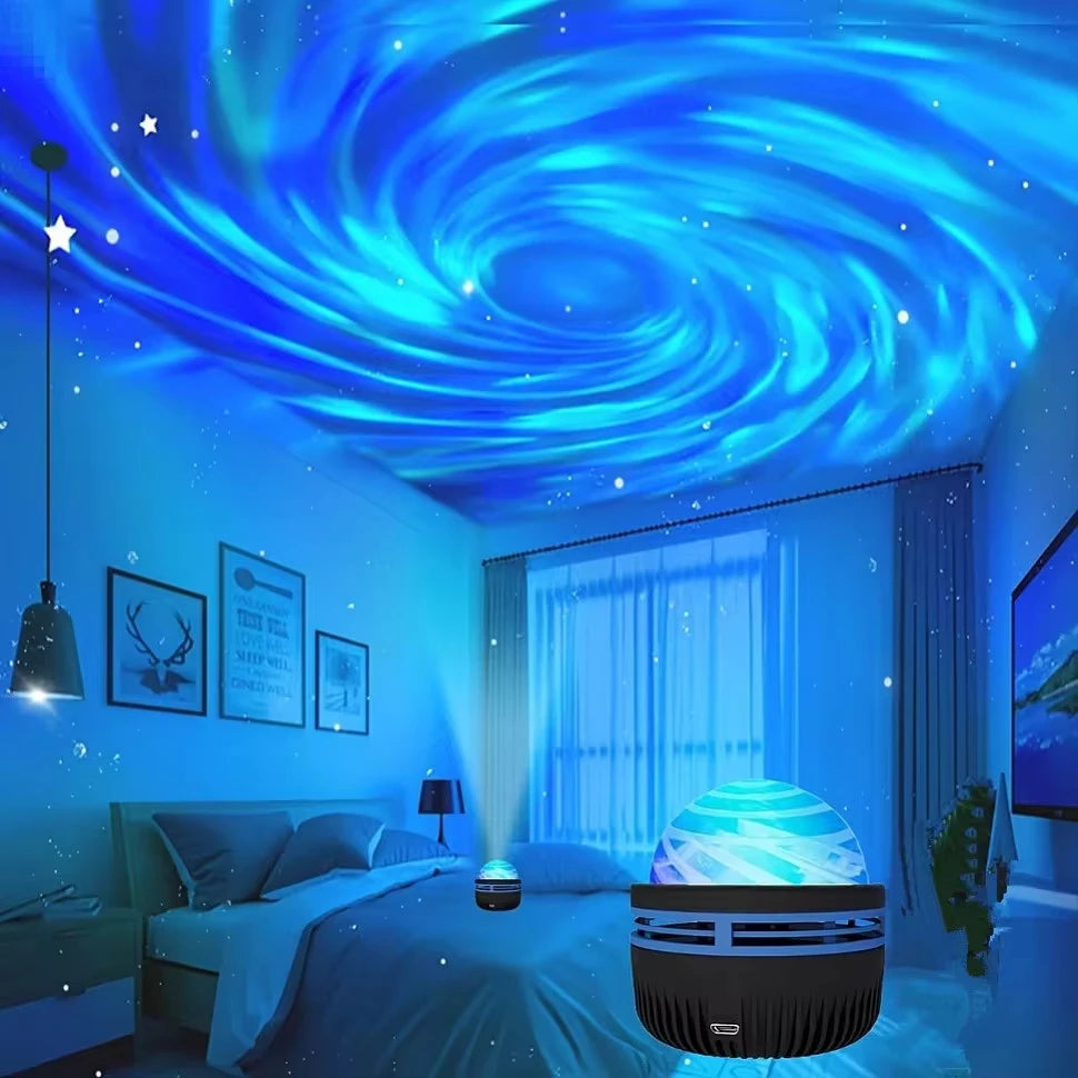 🌌 מקרן אור LED רב-אפקטי - האירו את היקום שלכם