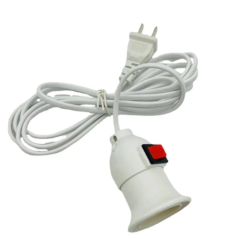 LUNVAIL âą E27 Switch Light Socket med sladd