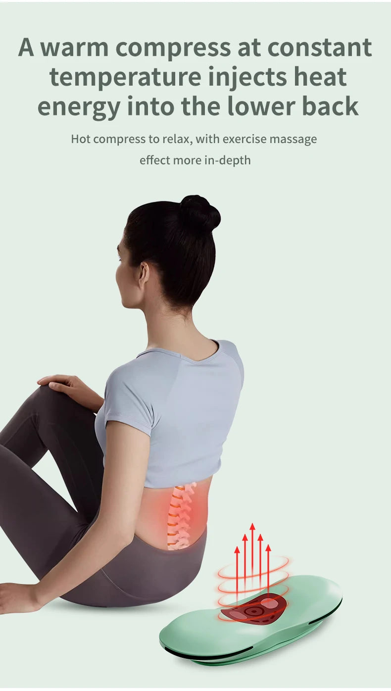 <tc>Lunvail</tc>™ FlexiBack 3-in-1 腰部マッサージャー – 温感、エアサポート、優しい振動機能を備えたスマートな背中枕