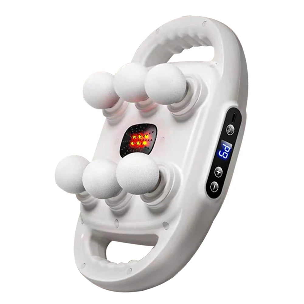 HIGH-Frequence Fascia Massage Gun-hluboká masážní zbraň Fascia-hluboká tkáňová bicí masér s LED dotykovým ovládáním, 9 režimy a automatickým časovačem