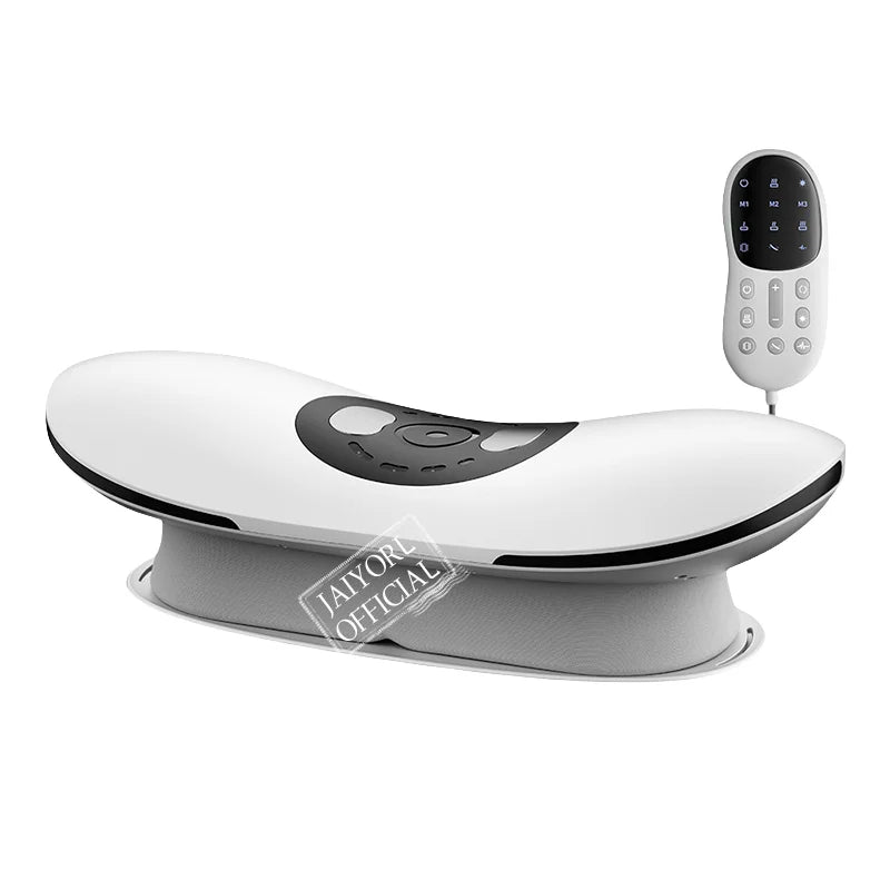 <tc>Lunvail</tc>™ FlexiBack 3-in-1 腰部マッサージャー – 温感、エアサポート、優しい振動機能を備えたスマートな背中枕