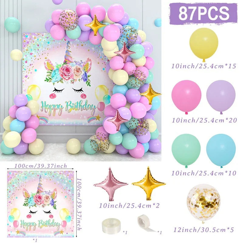 Balloon Garland Arch Kit - Narozeninová párty dekorace pro dívky, miminko, svatební a událost.