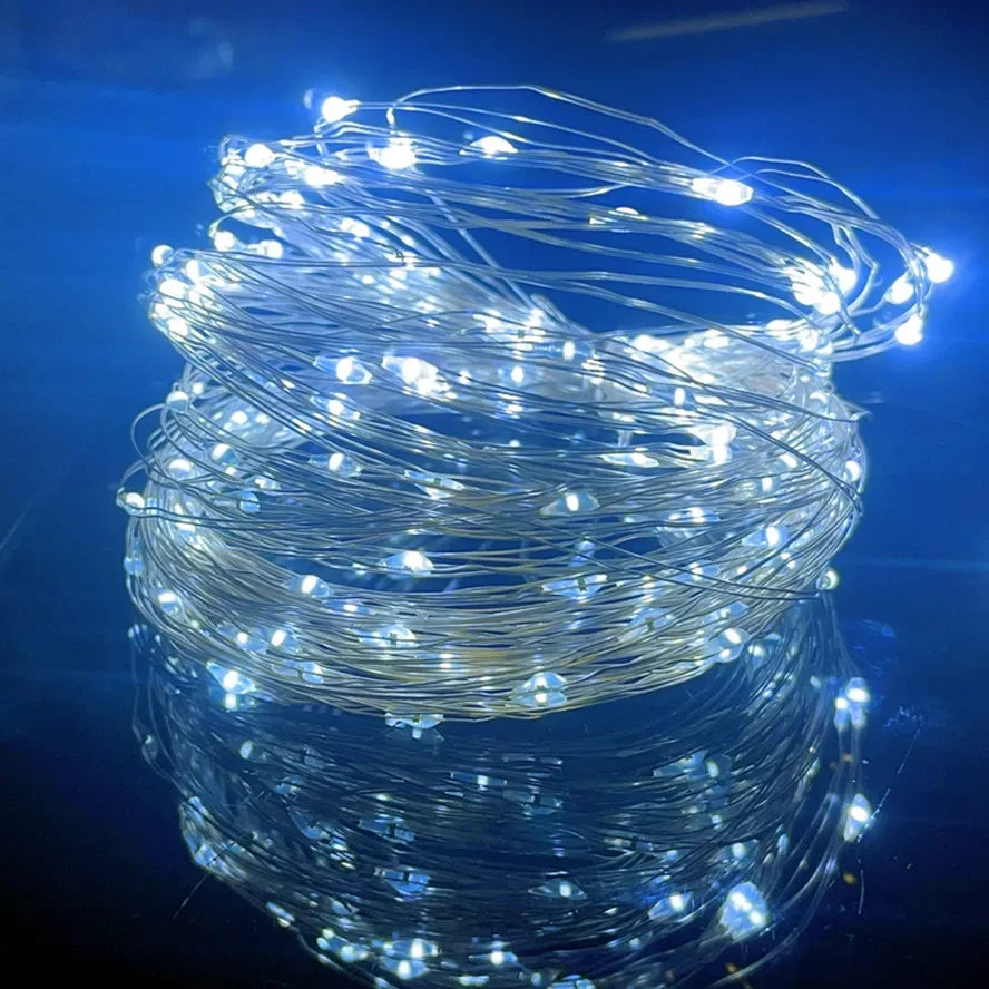 Lunvail ™ USB LED LED Fairy String Lights - 8 أوضاع | ديكور داخلي وخارجي | ألوان وأطوال متعددة