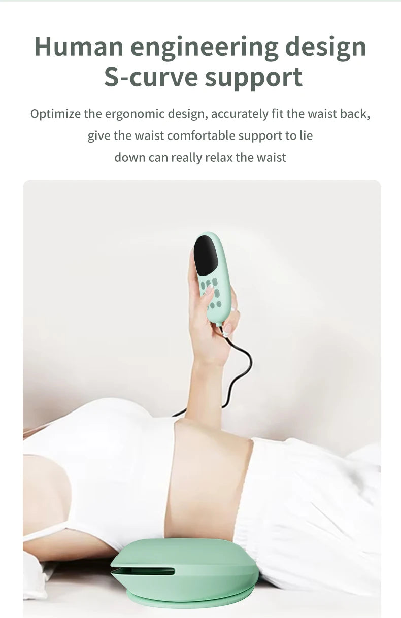 <tc>Lunvail</tc>™ FlexiBack 3-in-1 腰部マッサージャー – 温感、エアサポート、優しい振動機能を備えたスマートな背中枕