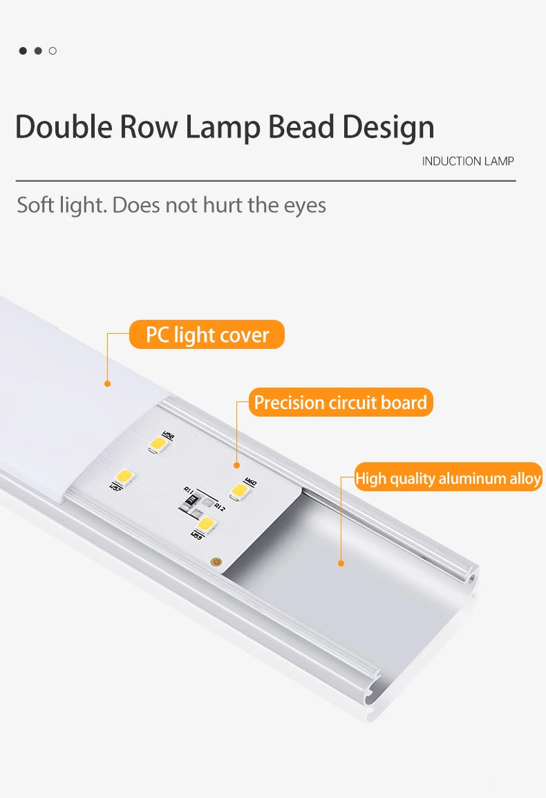 <tc>Lunvail</tc>™ LED svetlo s 3-v-1 pohybovým senzorom – nabíjateľné USB svietidlo do skrinky, šatníka a nástennej lampy (10–50 cm)