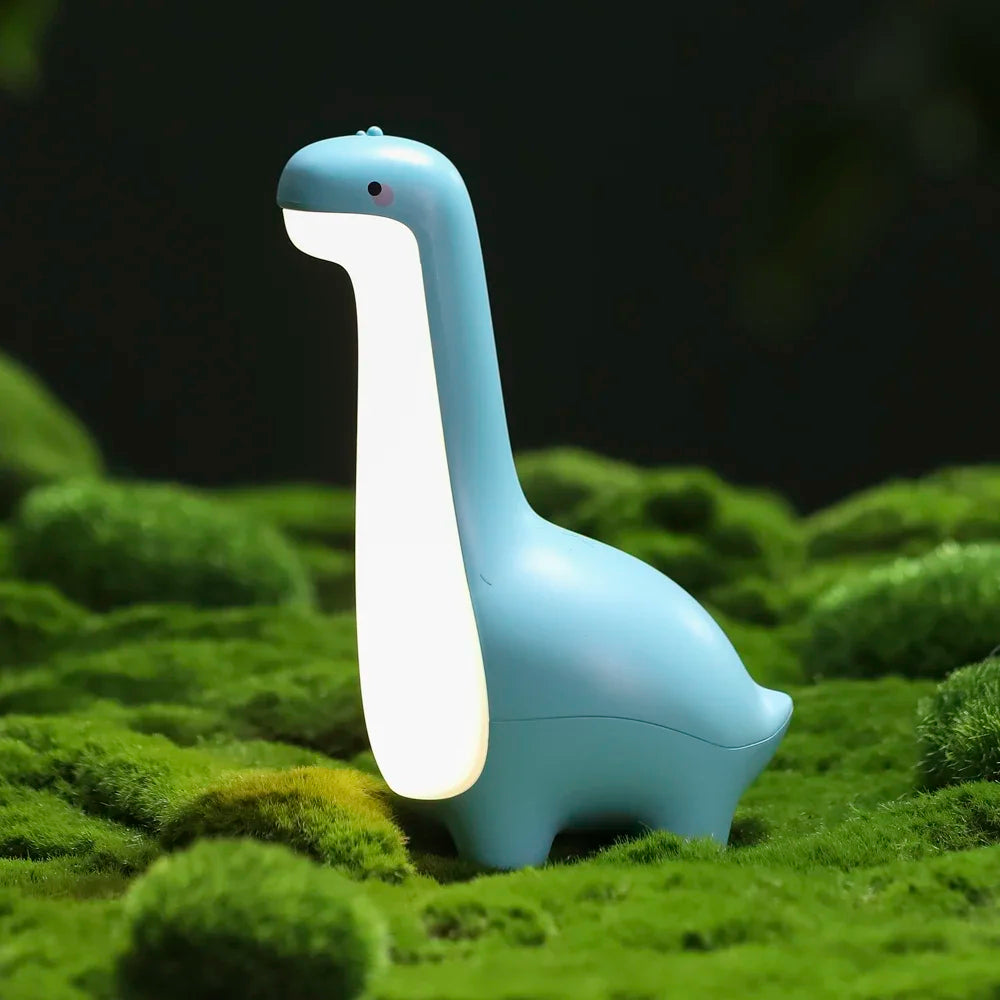 Dinoglow ™ Solas Oíche-Lampa Dineasár Súl-Safe Gleoite do Sheomraí na bPáistí & Taobh Leaba