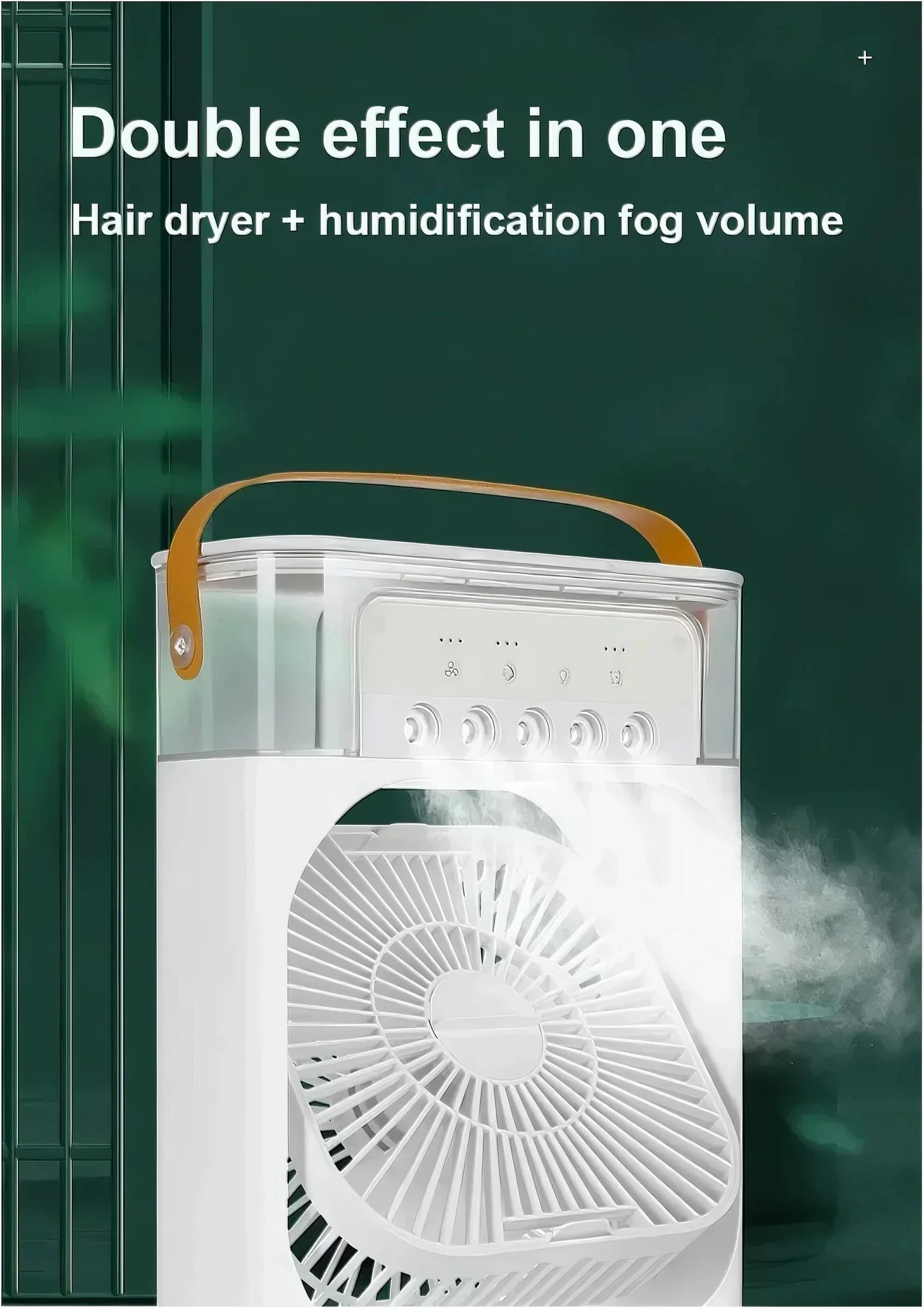 3-in-1 Portable Air Cooler Fan – LED Night Light, Humidifier & USB-Powered Mini AC