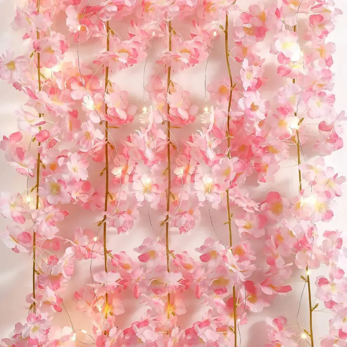 Blossomglow ™ Cherry Blossom LED Girland - 2M květinové víly Light Vine pro ložnici, svatební a párty dekor