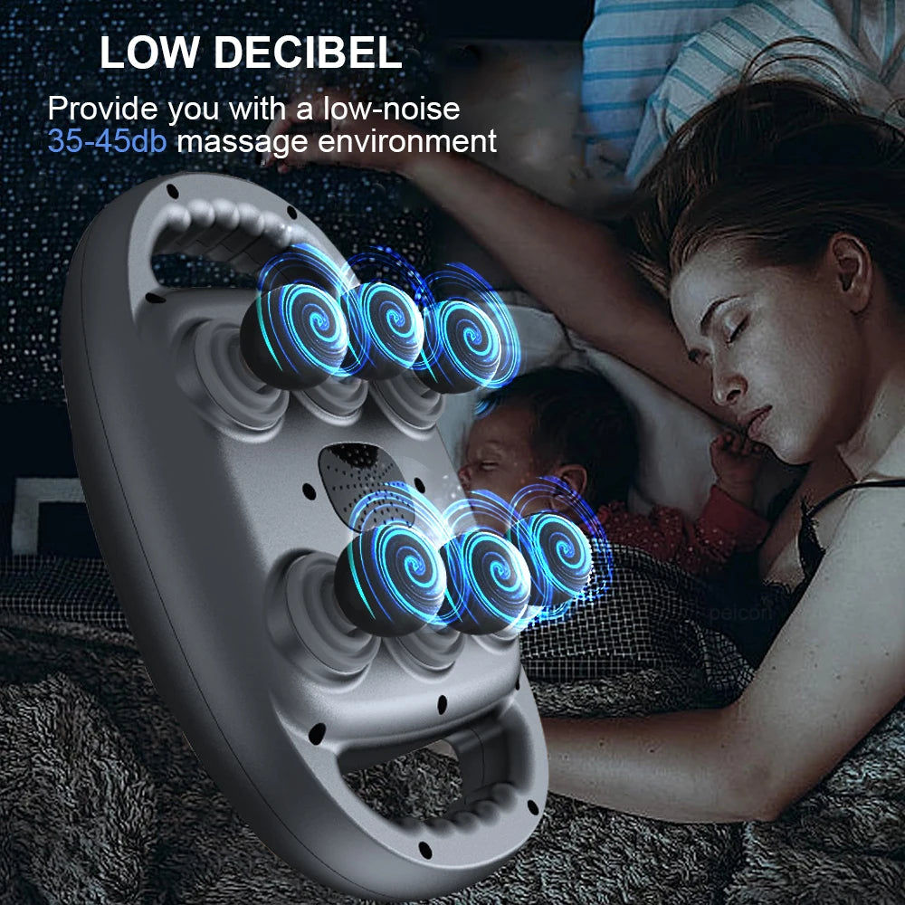 HIGH-Frequence Fascia Massage Gun-hluboká masážní zbraň Fascia-hluboká tkáňová bicí masér s LED dotykovým ovládáním, 9 režimy a automatickým časovačem