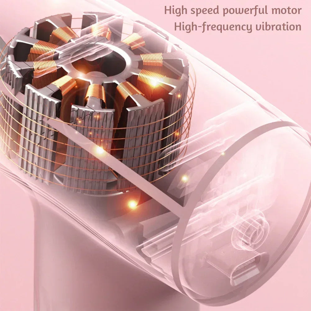 Minibliss ™ Pink Massage Gun-Compact Deep-Gewebe-Massagegeräte für Muskelrelief- und Reisebereiche (USB wiederaufladbar)