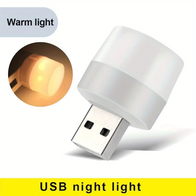 מיני קריאת LED מיני USB - 5V 1W מנורת ספרי הגנה על העיניים למחשב נייד, בנק חשמל ושימוש ליד המיטה (אור לבן ולבן)