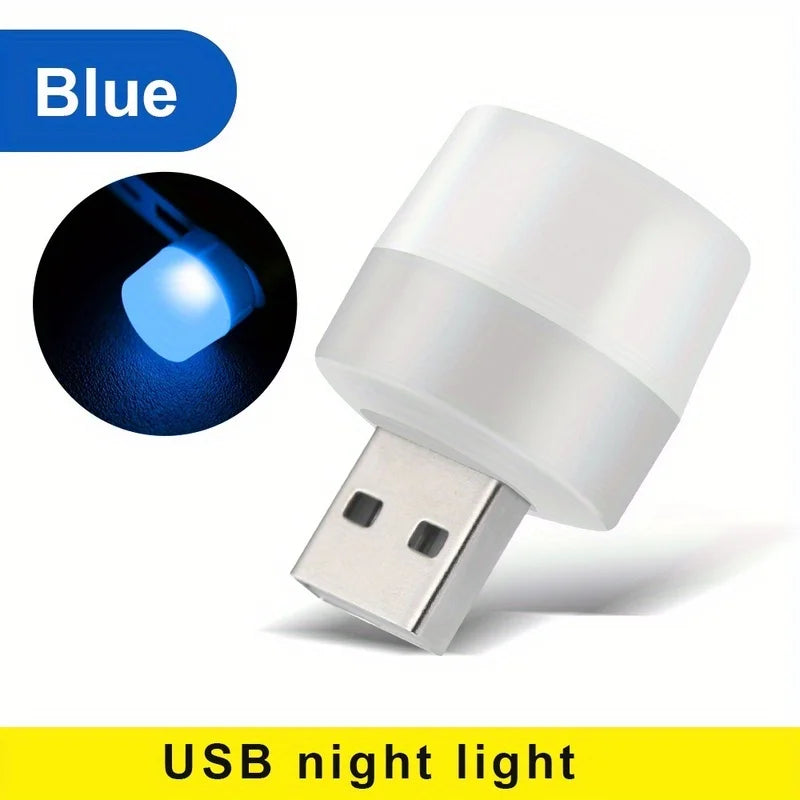 מיני קריאת LED מיני USB - 5V 1W מנורת ספרי הגנה על העיניים למחשב נייד, בנק חשמל ושימוש ליד המיטה (אור לבן ולבן)