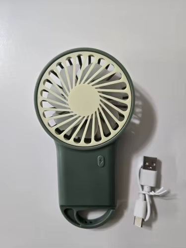 🌬§フック付きミニポータブルUSB冷却ファン - 充電式で強力