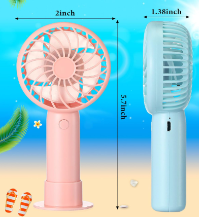 Mini přenosný ruční ventilátor - USB dobíjecí a tichý společník chlazení