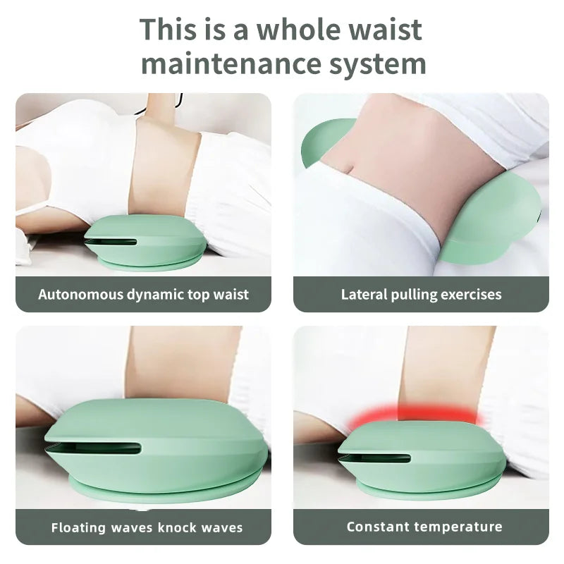 <tc>Lunvail</tc>™ FlexiBack 3-in-1 腰部マッサージャー – 温感、エアサポート、優しい振動機能を備えたスマートな背中枕