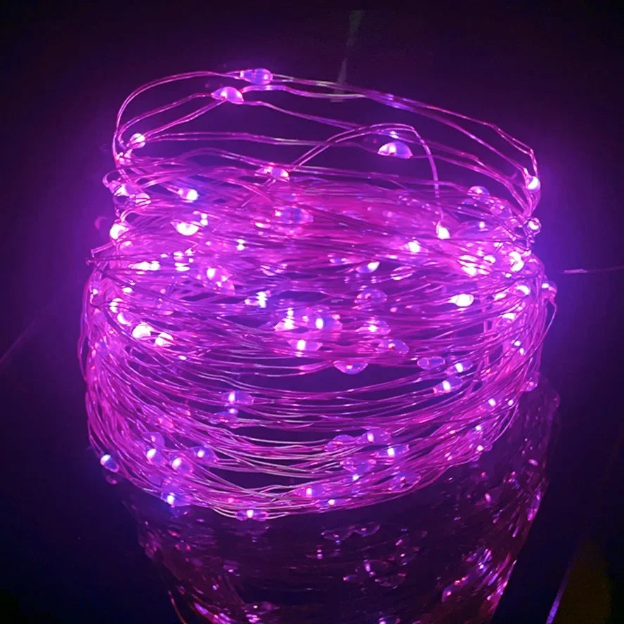 Lunvail ™ USB LED LED Fairy String Lights - 8 أوضاع | ديكور داخلي وخارجي | ألوان وأطوال متعددة