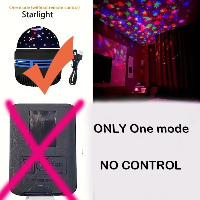 🌌 מקרן אור LED רב-אפקטי - האירו את היקום שלכם