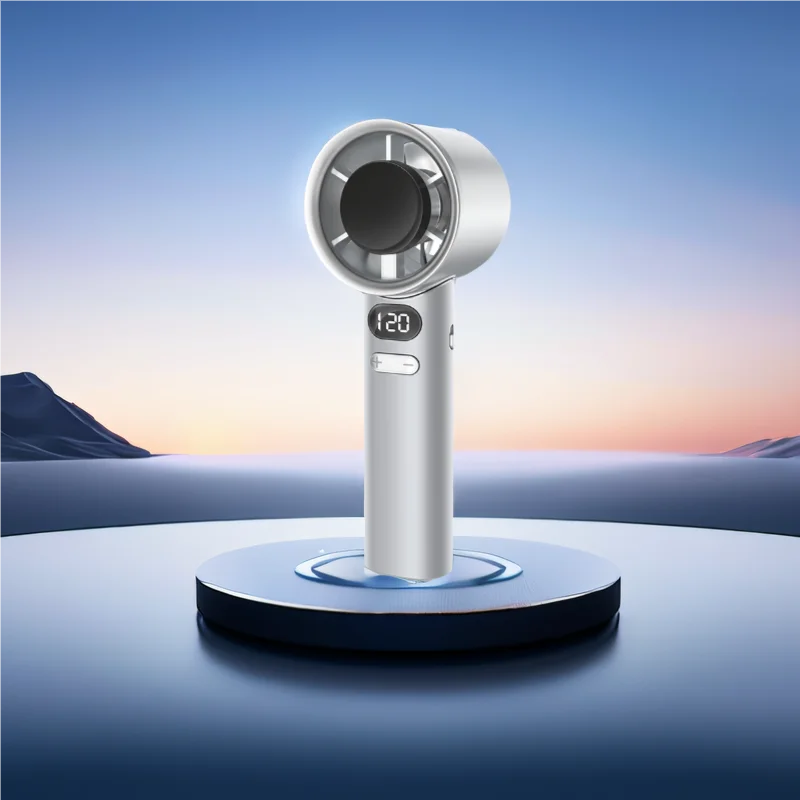🚀 Fan Mini Bladeless Mini Luas-USB Rechargeable, Ultra-Quiet, Dlúth