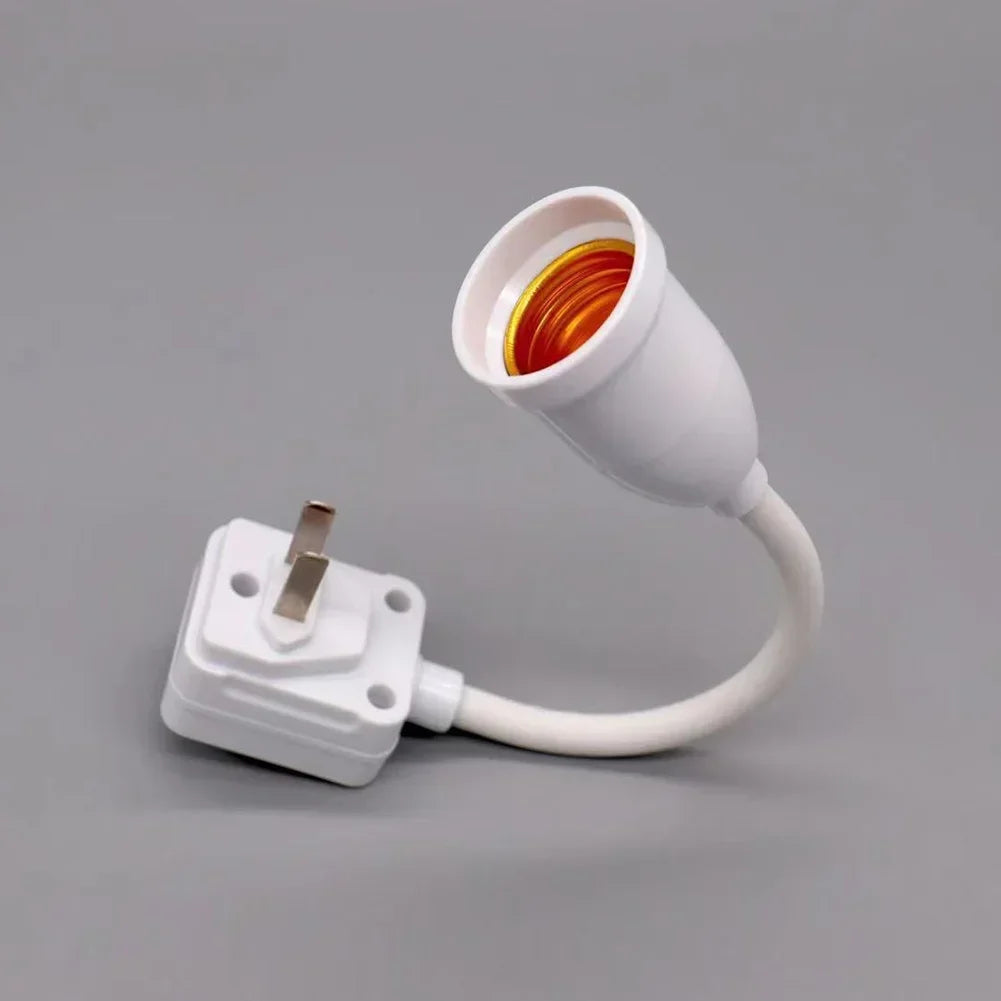 E27 Plug-in LED svetlo LED s prepínačom-360 ° držiak na rotujúcu žiarovku pre použitie na stene a výstupe | EÚ/US Plug