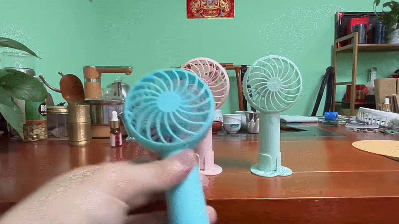 Mini přenosný ruční ventilátor - USB dobíjecí a tichý společník chlazení