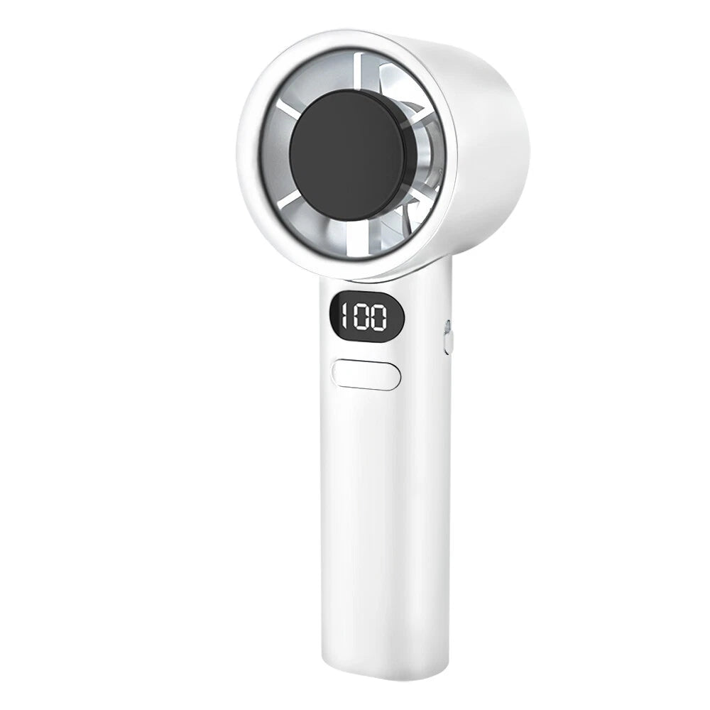 🚀 Fan Mini Bladeless Mini Luas-USB Rechargeable, Ultra-Quiet, Dlúth