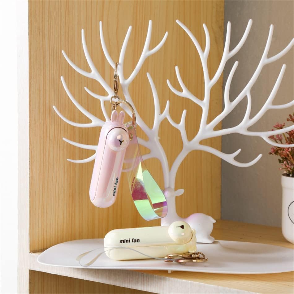 lunvail™かわいいミニポータブルファン - 折りたたみ可能、USBリカルゲイ可能、3速