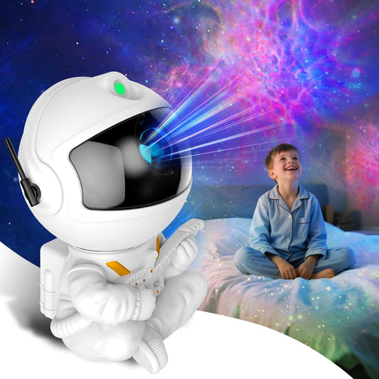 🌌 <tc>Lunvail</tc>™ 宇宙飛行士ギャラクシースタープロジェクター – 子供と大人のための宇宙をテーマにしたナイトライト