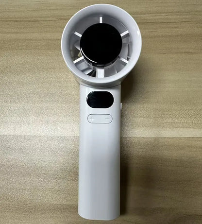 🚀 Fan Mini Bladeless Mini Luas-USB Rechargeable, Ultra-Quiet, Dlúth
