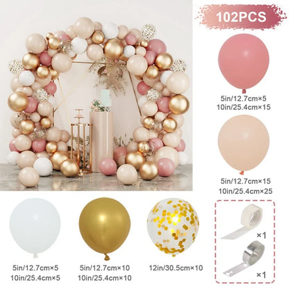 バルーンガーランドアーチキット - 女の子のための誕生日パーティーの装飾、ベビーシャワー、結婚式、イベントの背景の装飾