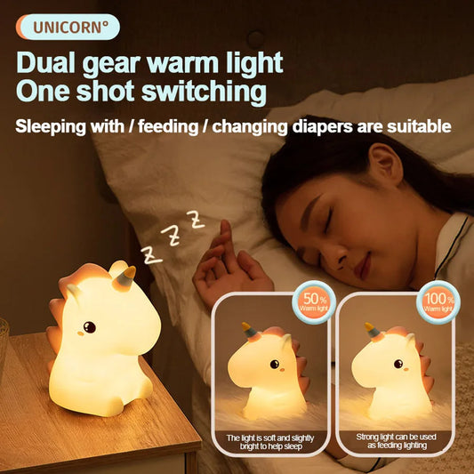 🦄 Unicorn Silicone LED Night Light