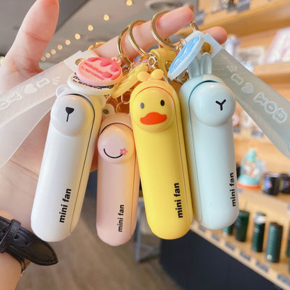 lunvail™かわいいミニポータブルファン - 折りたたみ可能、USBリカルゲイ可能、3速