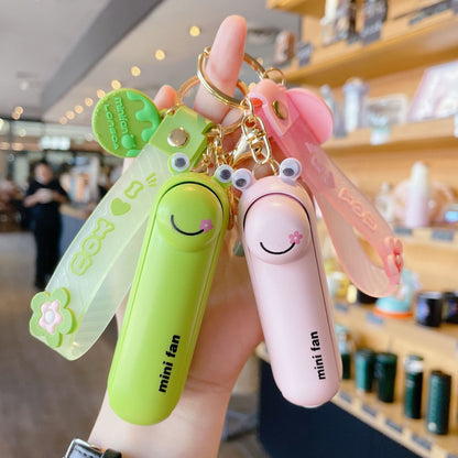 lunvail™かわいいミニポータブルファン - 折りたたみ可能、USBリカルゲイ可能、3速