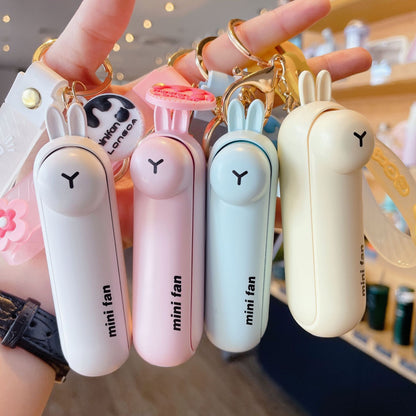 lunvail™かわいいミニポータブルファン - 折りたたみ可能、USBリカルゲイ可能、3速